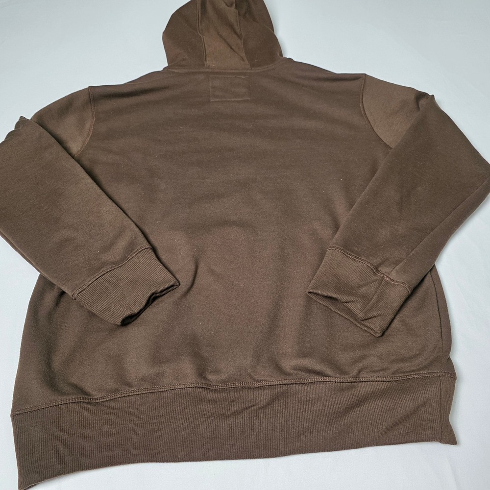 Realtree Hoodie Men Medium Brown Camo American Flag Fleece Pullover Sweatshirt - Picture 10 of 10